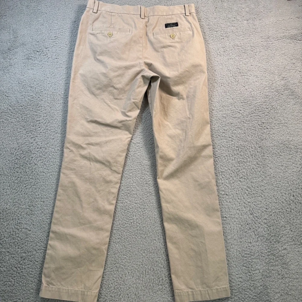 Banana Republic Aiden Chino Pants Mens 30x30 Khaki Beige‎ Slim Fit Cotton